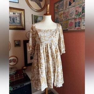 by together Everlast Floral Dress in Mustard